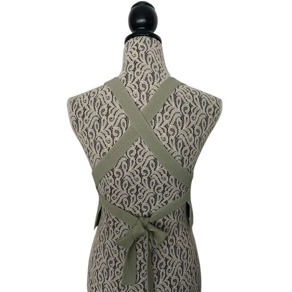 Aritzia Wilfred Cayenne Cropped Knit Halter Top Sage Green Size M - Picture 5 of 12